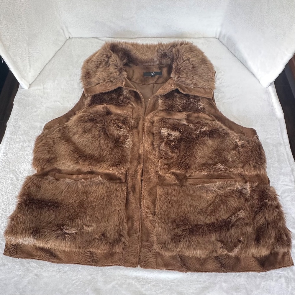 RLZ Brown Faux Fur Vest